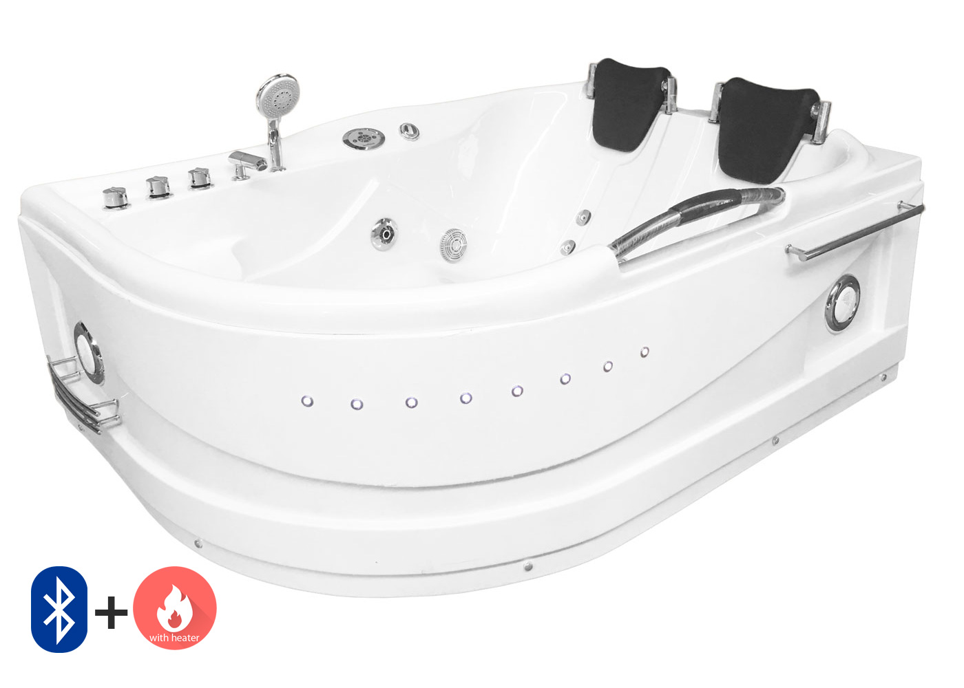 Hot Tub White 67 X 47 Double Pump With Heater And Bluetooth Maui