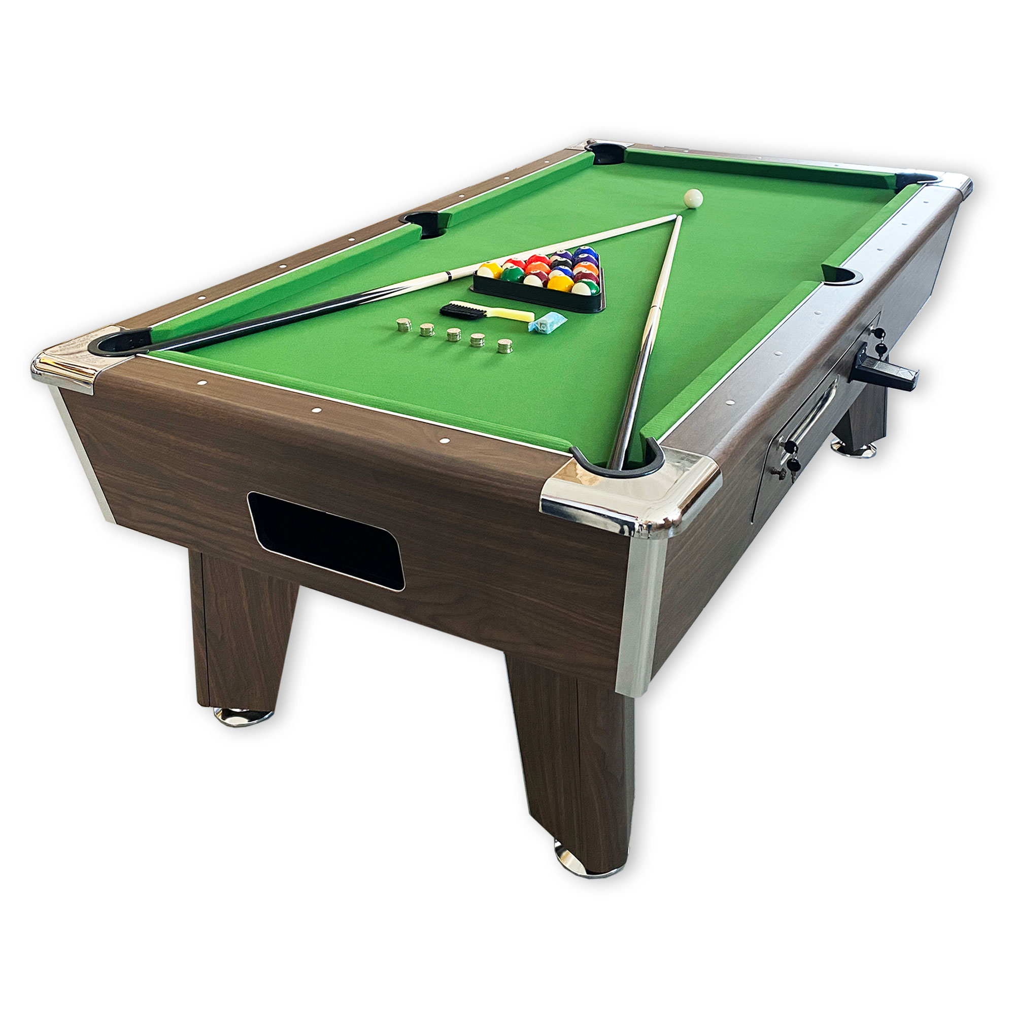 SIMBAUSA 7 FT Multi Games Pool Table Red Air Hockey Table Tennis Table Top  – Strike